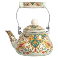 ราคา กาน้ำชาญี่ปุ่นกาต้มน้ำแบบพกพา Induction Handheld Handle Stovetop Orange Enamel (23049274701)