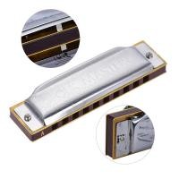ราคา SUZUKI Folkmaster Blues Harmonica มาตรฐานคีย์ C A B E F G 10หลุม20โทน Diatonic Blues Gaita Harmonica สำหรับ Beginner (22752626625)