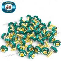 ราคา น็อตซาลาเปากัดลาย เบอร์ 10 หัวหกเหลี่ยม น็อตทอง น็อตซาลาเปา อะไหล่มอไซด์ อุปกรณ์ตกแต่ง น็อตชุดสี มีหลายสีให้เลือก (22252877034)