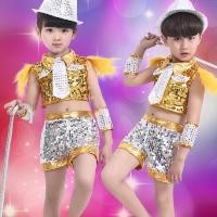 ราคา Halloweenชุดเครื่องแต่งกายเต้นแจ๊ส ประดับเลื่อม สไตล์ฮิปฮอป แบบทันสมัย สําหรับเด็กผู้ชาย และเด็กผู้หญิงCHristmas (22828337705)