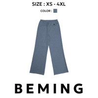 ราคา Bemingpants067 XS 4XL Beming Sweatpants วอร์มขายาว เอวผูกเชือกได้ ใส่ได้ทั้งเอวสูงเเละต่ำ ผ้านุ่ม (23075335912)