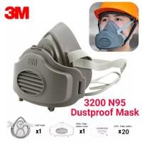 ราคา ร้าน JYA หน้ากาก3200 3M กันฝุ่น3 In 1หน้ากากช่วยหายใจแก๊ส20ชิ้น3701CN สำลีกรองครึ่งหน้าป้องกันการก่อสร้างอุตสาหกรรมฝุ่นหมอกควันหมอกผ้าปิดจมูกแบบใช้แล้วทิ้งแก๊สความปลอดภัย (20122805592)