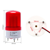 ราคา ไฟไซเรนLED AC220V ไฟหมุน ไซเรนไฟLED ฉุกเฉินเตือนภัยไฟสีแดง ไม่มีเสียงAlarm (22636629043)