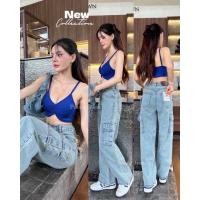 ราคา XANNSHOPS Atom JEANS Punny jeans กางเกงยีนส์ ผู้หญิงทรงกระบอก เอวสูง (23044313256)