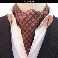 ราคา New Retro Style Printed Color Matching Mens Scarf Silk Smooth and Skin Fitting Mens Cravat Ascot (18617119453)