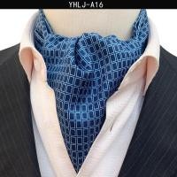ราคา New Retro Style Printed Color Matching Mens Scarf Silk Smooth and Skin Fitting Mens Cravat Ascot (18617119463)