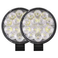 ราคา สว่างตาเเตก ไฟสปอร์ตไลท์รถยนต์ไฟหน้ารถไฟท้าย12V 24Vเเสงขาว แบบกลม LED SPOT BEAM US 42W SENSHA (22566349164)