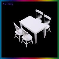 ราคา xuhaiy 1 12โต๊ะรับประทานอาหารไม้พร้อมเก้าอี้4ชุดตุ๊กตาเฟอร์นิเจอร์ (22780949201)