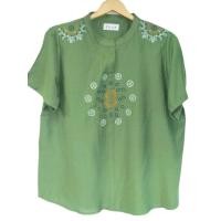 ราคา บัตรกำนัล ซื้อ430ลด50บาท เสื้อผู้ใหญ่ เสื้อไซส์ใหญ่ เสื้อวัยกลางคน อก44นิ้ว แขนสั้น ผ้าฝ้ายใส่สบายไม่ร้อน (22766204039)