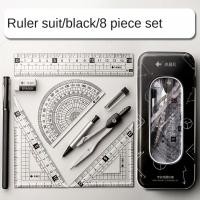 ราคา PETIYOUZA 7 8pcs โปร่งใสโปร่งใส ชุดเข็มทิศไม้บรรทัด ไม้บรรทัดตรงตรง ด้วยปากกาลงนาม ชุดเข็มทิศ ที่มีคุณภาพสูง ยางลบลบ ไม้โปรแทรกเตอร์ นักเรียนก็อก (22465334948)