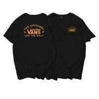 ราคา Vans off the wall tshirt for men and women front and back print (22129777863)