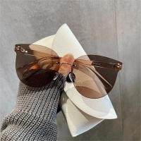 ราคา จัดส่งจากกรุงเทพฯ แว่นกันแดดไร้ขอบแฟชั่นสไตล์เกาหลี แฟชั่นเกาหลี และย้อนยุค (23052749191)