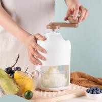 ราคา เครื่องทำน้ำแข็งไส เครื่องทำน้ำแข็งไสขนาดเล็กในครัวเรือน เครื่องบดน้ำแข็งปั่นมือหมุน เครื่องทำน้ำแข็งโกนหนวดมือ เครื่องผสมน้ำแข็งไส (23042632072)