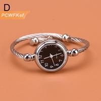 ราคา PCWFKef 1PC กำไลเงินนาฬิกาผู้หญิงสร้อยข้อมือแฟชั่น QUARTZ Watch นักเรียนนาฬิกา (23047261153)