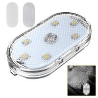 ราคา 1ชิ้นไฟเก๋ง LED เซ็นเซอร์สัมผัสโคมไฟในรถโคมไฟติดเพดานไฟอ่านหนังสือไฟตกแต่งรถไฟเก๋งหลังคา (23030726774)