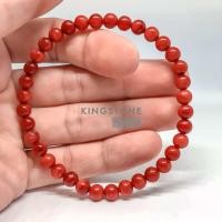 ราคา Red Coral กำไลหิน ปะการังสีแดง อายุยืน นำพาเงินทอง ยศและอำนาจ ขนาด 681012 มิล สร้อยข้อมือหินแท้ สโตนคิง stoneking (22771735835)
