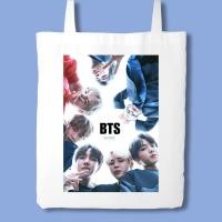 ราคา กระเป๋าผ้าแคนวาส กระเป๋าผ้าลายBTS บังทัน V 1 กระเป๋าสะพายข้างลายน่ารักสไตล์เกาหลี ถุงผ้า (14610520976)