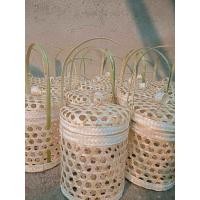 ราคา ชะลอมใส่สังฆทาน ทรง ปิ่นโต ชะลอมใส่ชุดของฝาก ชะลอมใส่ชุดของที่ระลึก ในเทศกาลต่างๆ งานไม้ไผ่ สีขาวนวล (23041619438)