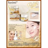 ราคา Sasimi Rice Bright and White Skin Cream ครีมบำรุงผิวหน้า เซรั่ม สูตรรวงข้าว ผิวขาวใส รูขุมขนกระชับ (22529763065)