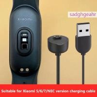 ราคา sadghgeahr ที่ชาร์จแม่เหล็กสำหรับเครื่องชาร์จ Xiaomi Mi band 5 6 7 NFC อะไหล่สายชาร์จ USB สำหรับ Mi band 5 6 7เครื่องชาร์จสายรัดข้อมืออัจฉริยะ (23040047357)
