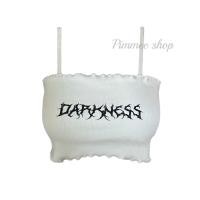 ราคา สายเดี่ยวหยักสกรีนลายDARKNESS (22771493677)