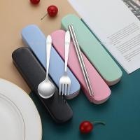 ราคา ช้อนส้อมพกพา ช้อนส้อม ชุดช้อนส้อม ชุดช้อนแบบพกพา กล่องใส่ช้อน ชุดช้อนส้อมสแตนเลส ตะเกียบ สแตนเลส แบบพกพา (5113174993)