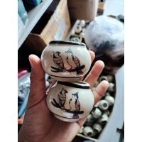 ราคา แก้วน้ำนกเซรามิคขนาดกลางลายนกจุกคู่คละสีได้รับ1คู่ (21708685312)