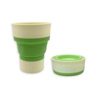 ราคา แก้วพับได้ แก้วน้ำซิลิโคนพับได้ แบบพับเก็บพกพาได้ แก้วพับได้แบบพกพาสำหรับเดินทาง กันลื่นและป้องกันการลวก (22321992032)