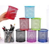 ราคา กล่องเหล็กใส่ปากกาทรงกลม ที่ใส่ปากกา ที่ใส่เครื่องเขียน BA054 (18140261084)