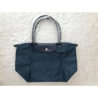 ราคา Genuine longchamp Le Pliage Green Handbag L foldable green long handle waterproof Canvas Shoulder Bags large size Tote Bag L1899919P57 Blue color made in france (21042576283)