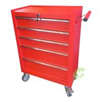 ราคา ตู้เก็บเครื่องมือรถเข็น 5 ลิ้นชัก สีแดง มีแผ่นรองทุกลิ้นชัก สินค้าหลุด QC (23047419030)