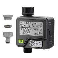 ราคา Automatic LCD Display Watering Timer Garden Irrigation Controller with Rain Sensor 6 Separate Water Timer Programs (22252889723)
