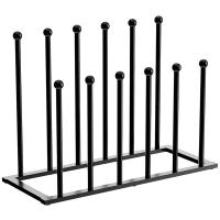 ราคา Free Standing Shoe Racks Black Metal Boot Rack Shoe Rack Organizer for Dorm RoomClosetPatio Outdoor for 6 Pairs (19331291126)