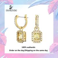 ราคา Swarovski 5641169 ต่างหูห้อยพลอยคริสตัลสีเหลืองทรงแปดเหลี่ยมมิลเลเนียชุบทอง แจกกล่องของขวัญบรรจุภัณฑ์ของแท้ (23060698905)