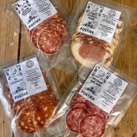 ราคา SLICED assorted salami dry meats salami coppa lomo ham chorizo bresaola ไส้กรอกแห้ง (22865163509)