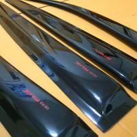 ราคา กันสาด ISUZU MU X สีดำโลโก้แดง ใส่ปี 2013 2020 และปี 2021 2026 (19961813133)