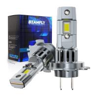 ราคา BEAMFLY H7 หลอดไฟ LED Canbus Turbo Auxito ไฟ 20000LM MINI ไฟหน้า H7 LED รถ CSP 6000K สีขาว 12V (23066452003)