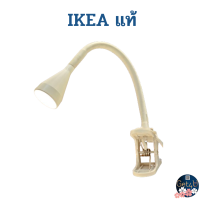 ราคา IKEA ไฟสปอตไลท์ LED แบบหนีบ LED clamp spotlight โคมไฟตั้งโต๊ะ หมุนรอบได้360C สีดำ สีขาว โคมไฟอิเกีย (22755634315)