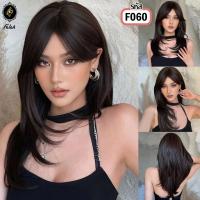 ราคา F060 Falah วิกผมแสกกลางประบ่า ทรงสไลด์ เฉดสีดำสนิท ความยาว 24 นิ้ว (22729979383)