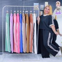 ราคา กางเกงขายาวทรงวอร์ม กางเกงวอร์มสาวอวบ กางเกงแต่งแถบสไตล์วอร์ม กางเกงวอร์มเอวสูงผ้าวูลเวฟ กางเกงขายาวสม็อครอบเอว ก731 (22263749344)