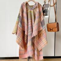 ราคา 2024 ใหม่ ผู้หญิง ยูนนานทิเบตเสื้อผ้าท่องเที่ยว ชนเผ่า พู่ผ้าคลุมไหล่เครื่องปรับอากาศห้องกลางแจ้ง Checkered เสื้อคลุมอุปกรณ์เสริมแฟชั่น (22339983204)