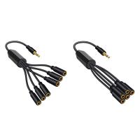 ราคา 3 5 Female Jack Headphone Splitter Cable Stereo AUX Audio Adapter for PC TV MP3 Speaker (22097020733)