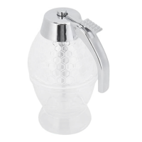 ราคา Honey Dispenser Syrup Jar and Stand Honeycomb Shaped Pot No Drip Dispenser for Precise Serving (22253033178)