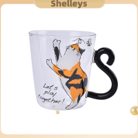 ราคา Shelleys 250ml CUTE Cat แก้วน้ำกาแฟถ้วยชากาแฟแก้วแก้วแก้วแก้วแก้ว Cat TAIL Handle (22307964836)