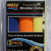 ราคา Waxy แว๊กซี่ ผ้าไมโครไฟเบอร์ ผ้าเช็ดรถ ผ้าอเนกประสงค์ขนาด 40x40 cm 1 แพค 3 ผืน (21492858924)