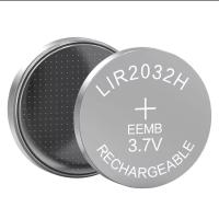ราคา CR2032 แบบชาร์จ High capacity 70mAh Rechargeable Button Batteries 3 7v LIR2032H LIR 2032 Coin Lithium Battery (22766265347)