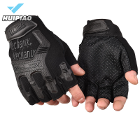 ราคา HUIPIAO ถุงมือทหารยุทธวิธี paintball airsoft shot ทหารต่อสู้ตำรวจต่อต้านลื่นไถลจักรยานถุงมือครึ่งนิ้วผู้ชายถุงมือเสื้อผ้า (22420950038)