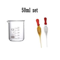 ราคา 5ml 100ml 150ml 200ml 250ml 300ml 400ml 500ml Borosilicate Glass Low Form Beaker with Glass Dropper Chemistry Lab Heavy Wall (19793834267)