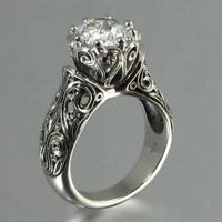 ราคา Longrui แหวนเซอร์คอนฝังเลี่ยมใหม่พาดลำตัว Tonghua ประดับด้วยการชุบทอง18K สำหรับงานแต่งงานแหวน (21982828546)