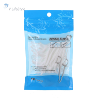 ราคา Y LifeStyle 50 100pcs Boxed disposable dental flosser Picks ororal dental Floss Pick (22539868974)